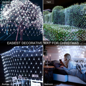 1 Pc Wedding Led Net Mesh String Lights- Fairy String Lights With 88 Lights For Wedding Party Décor